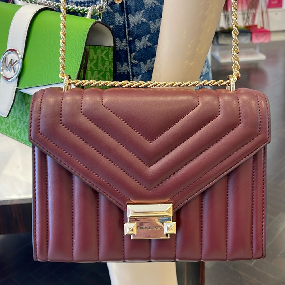 Michael Kors Whitney Medium Quilted Shoulder Crossbody Bag
Oxblood
NWT - Picture 15 of 16